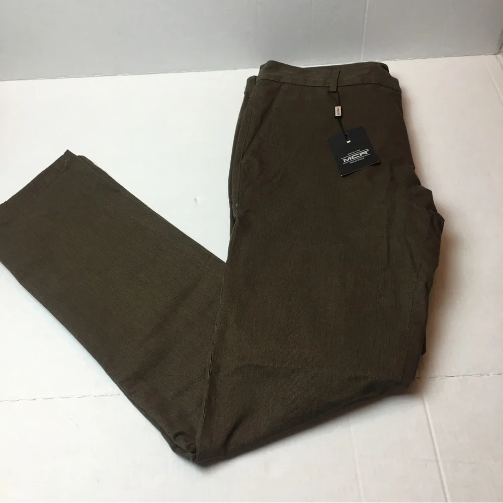 Stretch Cotton Slim Pants | Tailored Casual Chino · MCR Menswear NWT 36x34